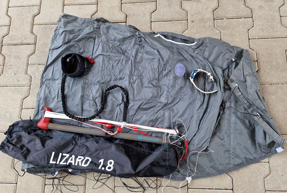 Softkite Trainer Lizard 1.8 mit kleiner Reparatur - Trainerkite, Trainingskite, Kite gebraucht Duotone