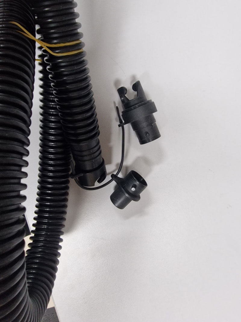 Flysurfer Pumpenschlauch - Schlauch mit Adapter für Kitepumpen (schwarz) - Pump Ersatzschlauch für Pumpen - Pumpschlauch