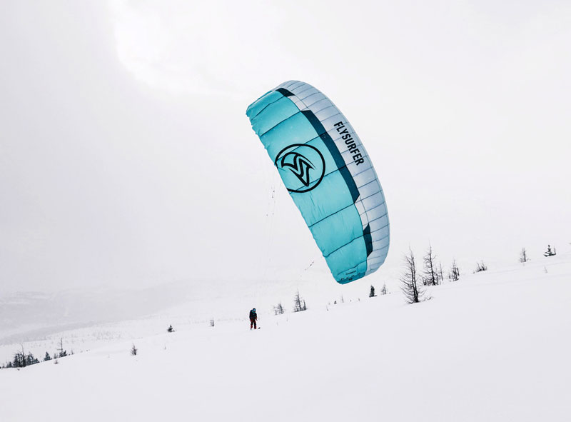 Flysurfer PEAK5 Softkite - Land und Schnee Foil Kite (Snowkite) Single Skin Kite